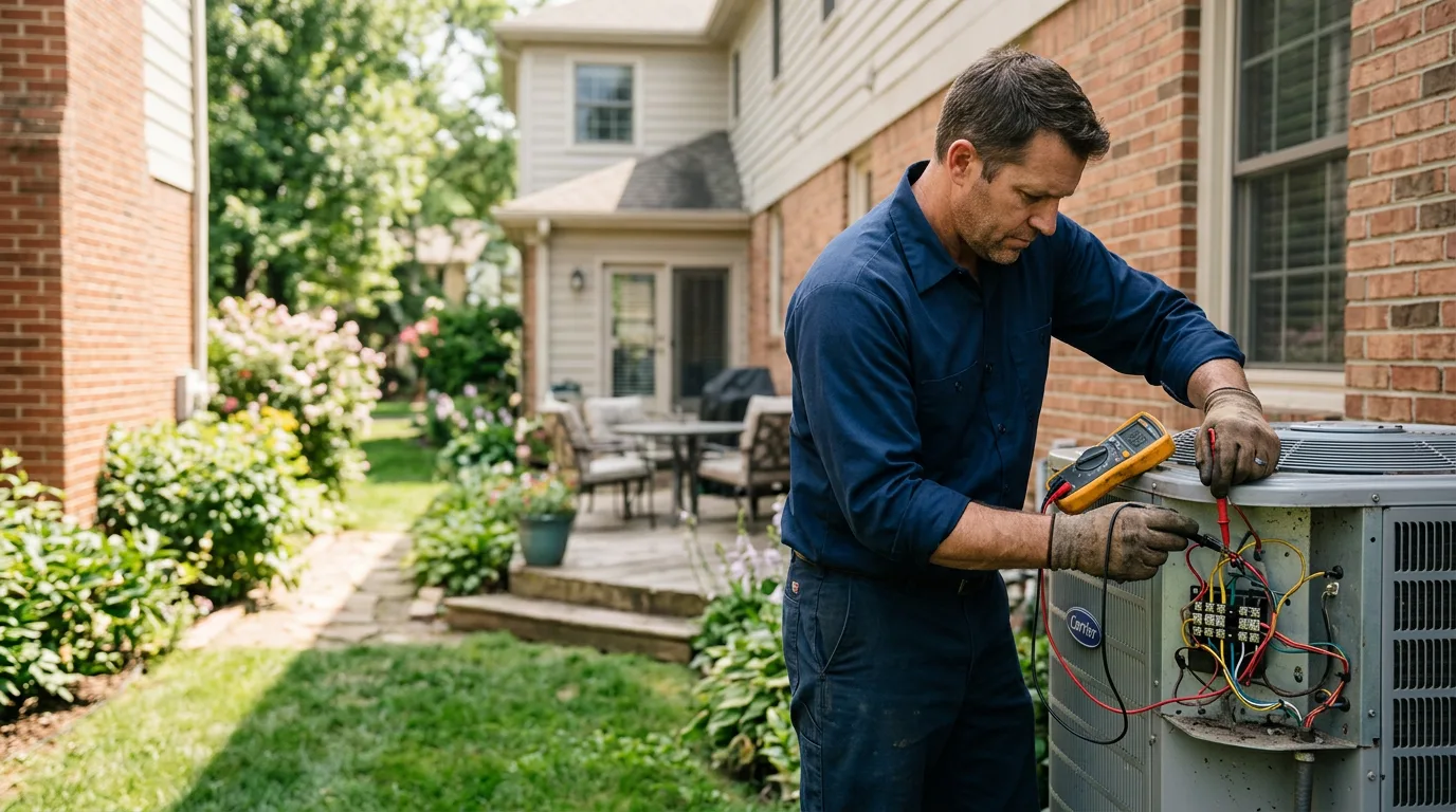 HVAC technician working near Troy, MO